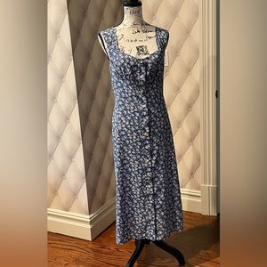 RIHOAS Blue Flower Dress